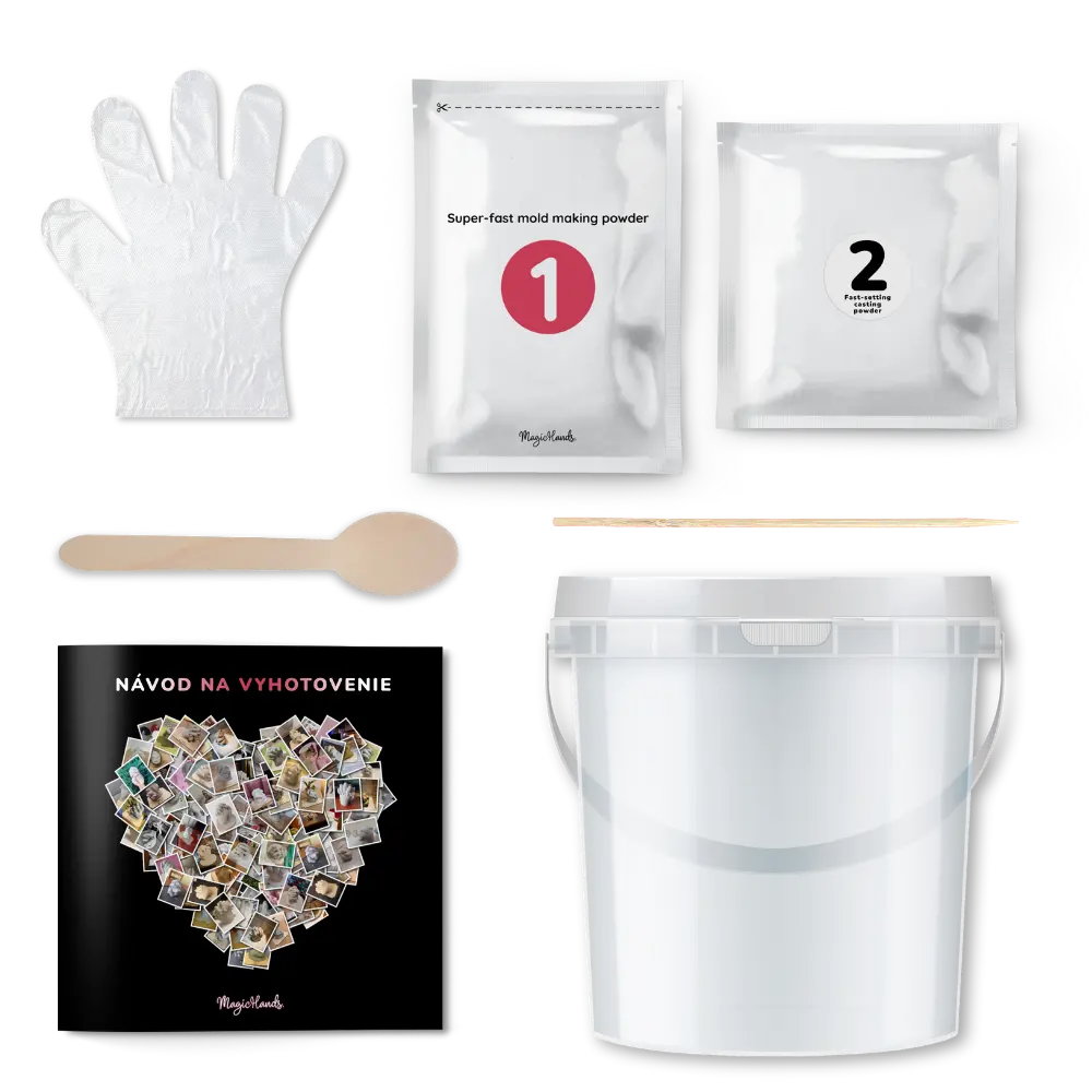 MagicHands. VIANOČNÁ sada na odlievanie rúk – PÁR